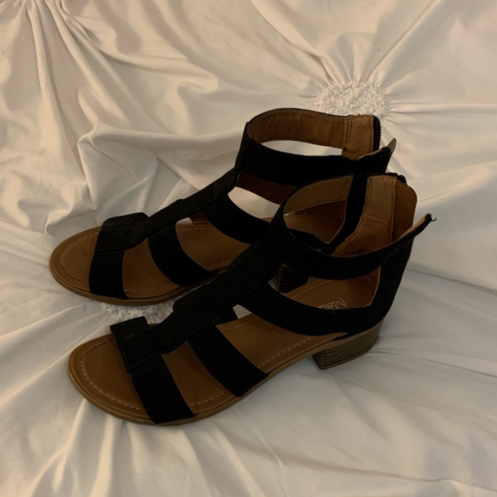 black sandals